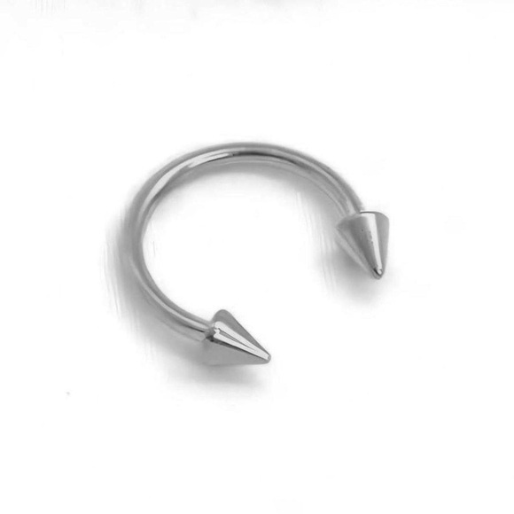 Spike Silver Nose Ring